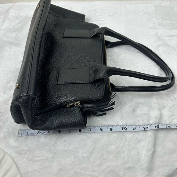 Kate Spade Southport Avenue Lydia Satchel Bag Black Pebbled Leather Top Handle - Picture 16 of 16